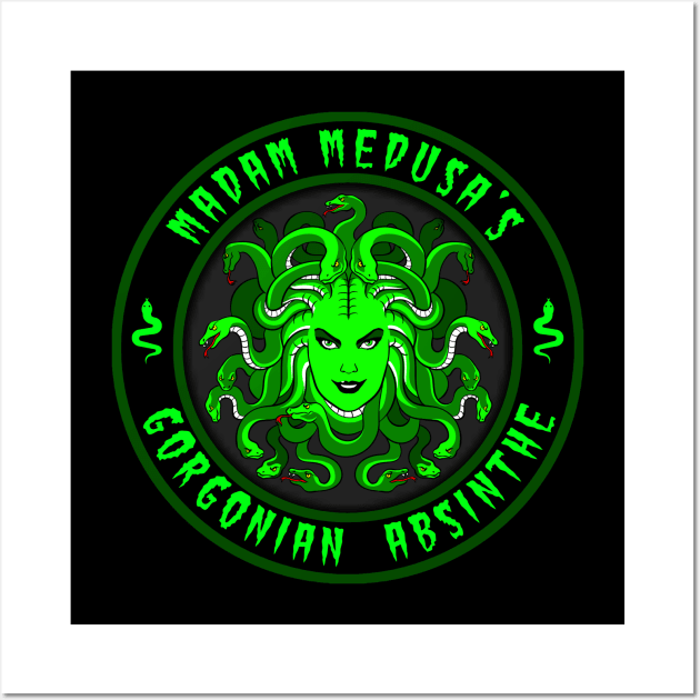 MADAM MEDUSA - GORGONIAN ABSINTHE Wall Art by GardenOfNightmares